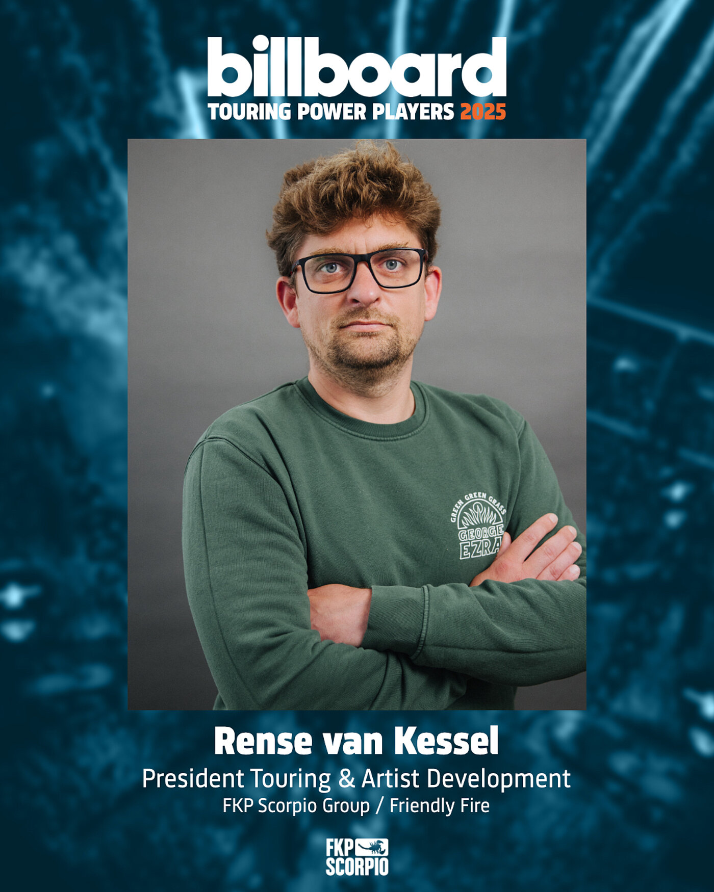 Rense van Kessel opgenomen in de Billboard Touring Power Players 2025-lijst